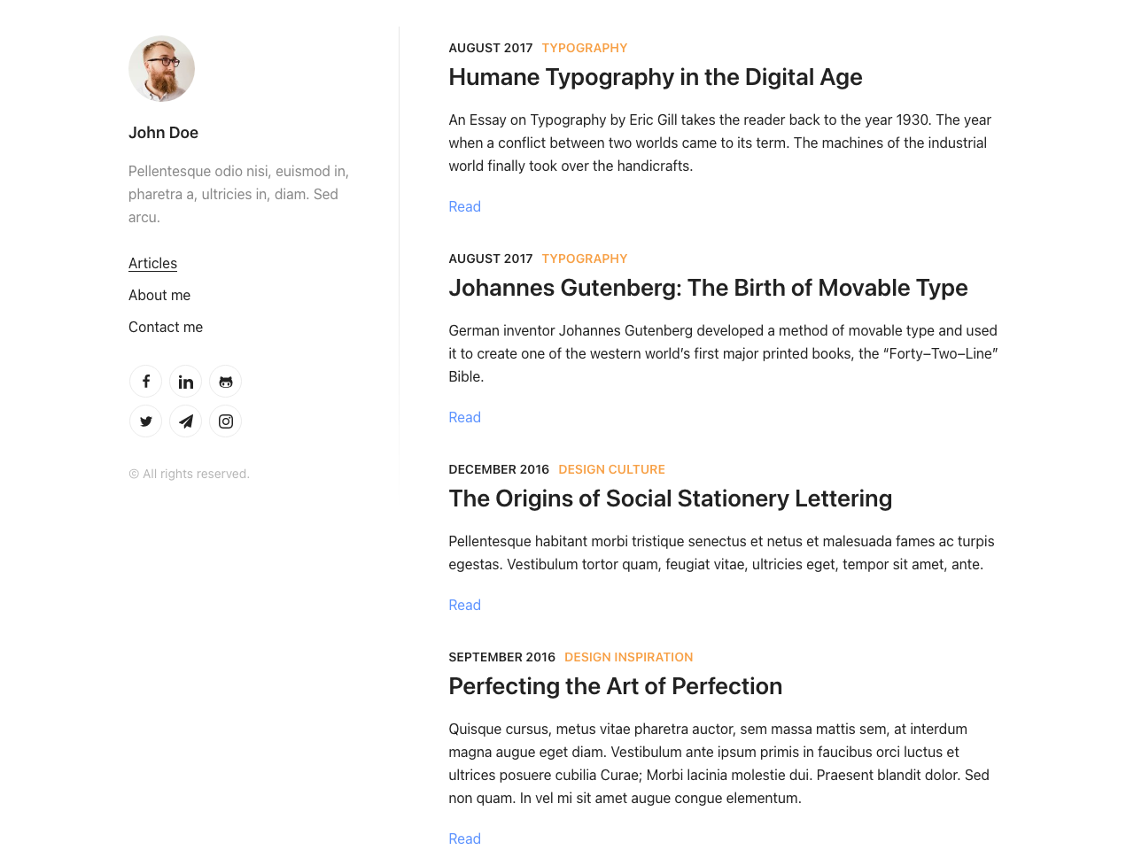 Gatsby Starter Lumen screenshot