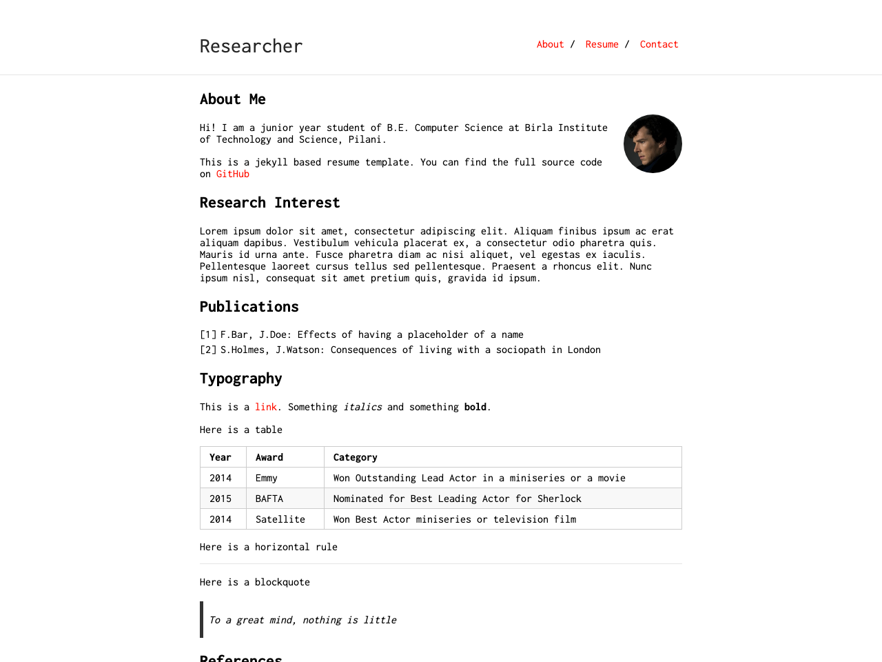 Researcher screenshot