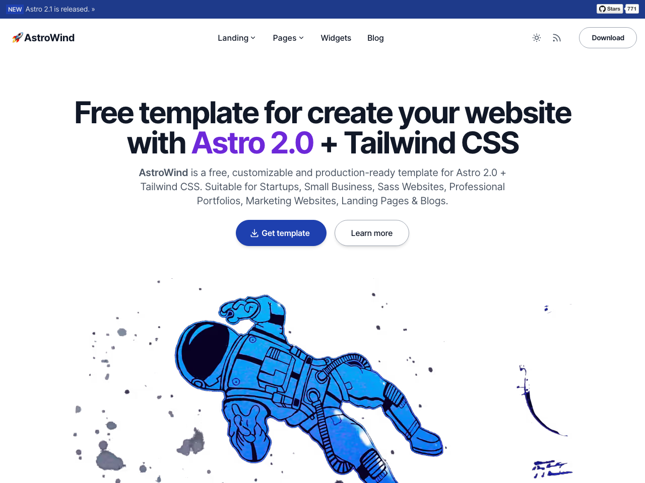 AstroWind screenshot