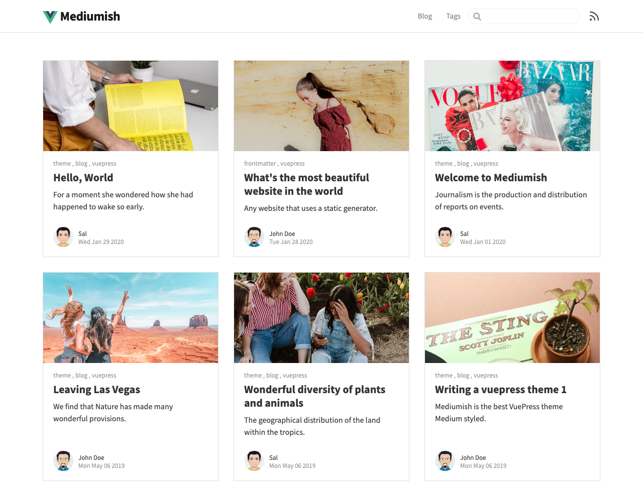 Mediumish screenshot