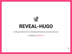 Reveal-Hugo screenshot