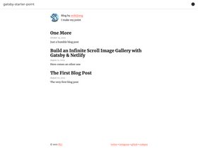 Gatsby Starter Point screenshot