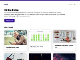 Delog GatsbyJS screenshot